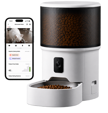 Morrowtail Smart Feeder 4L Camera style with mobile app live view
