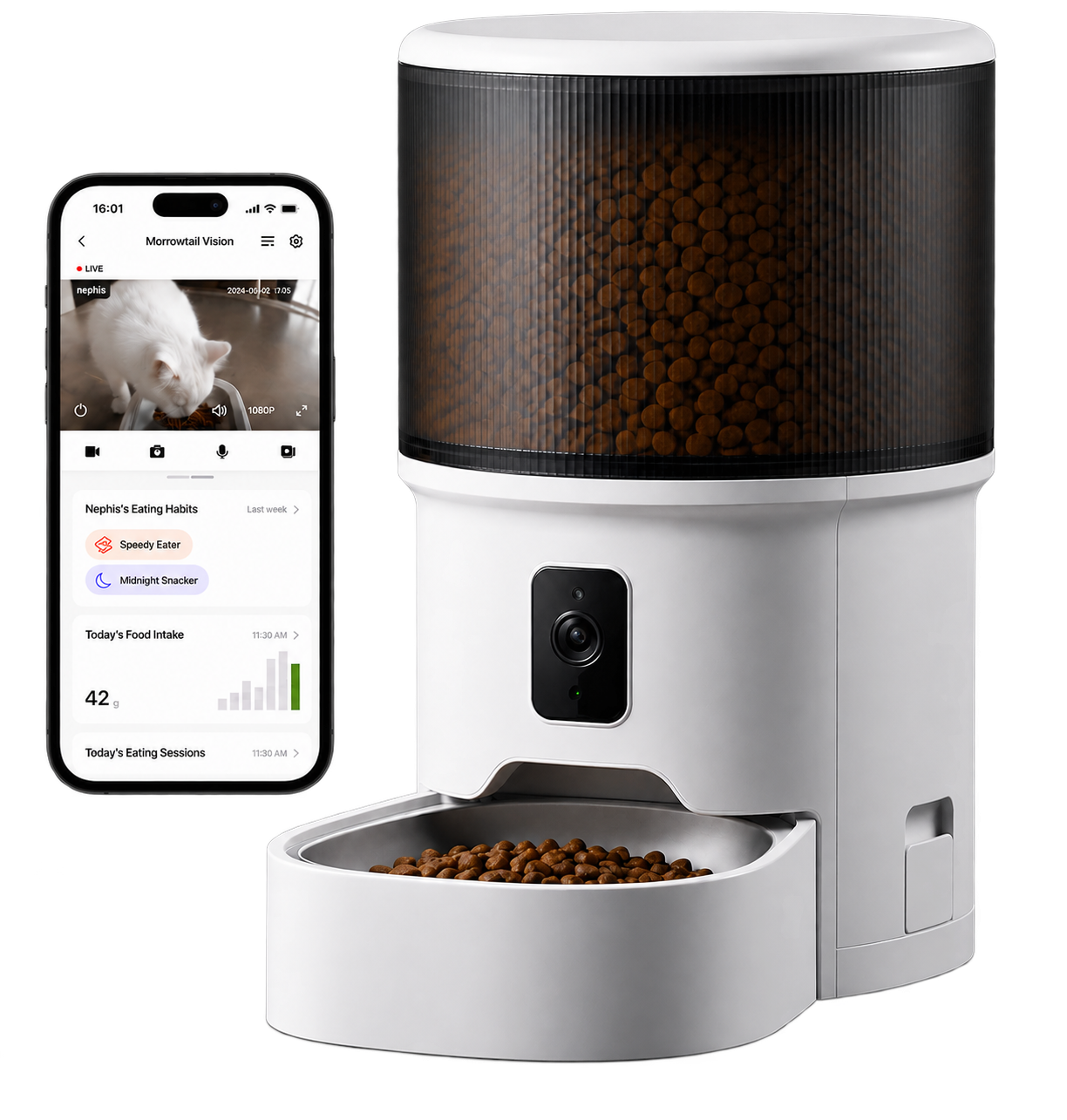 Morrowtail Smart Feeder 4L in the Camera control style